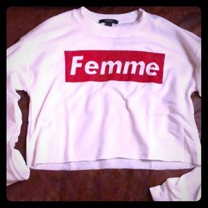 Forever 21 Pullover Cropped Tee